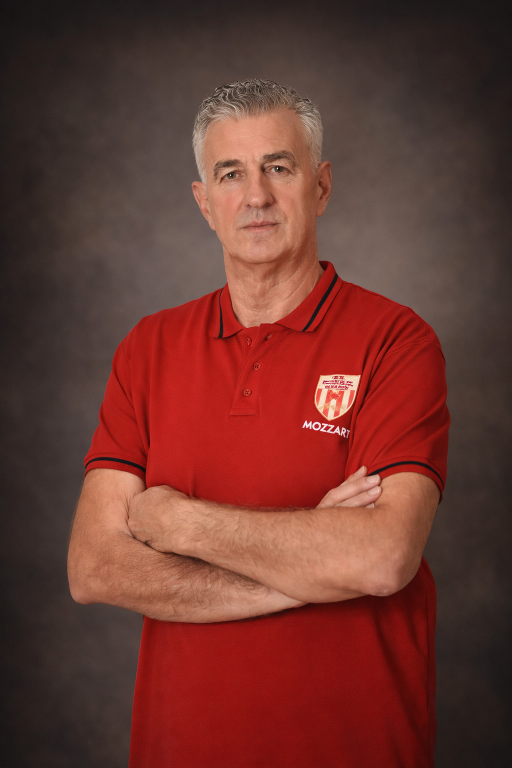 A image of a concrete sphere, balanced between two other larger spheres